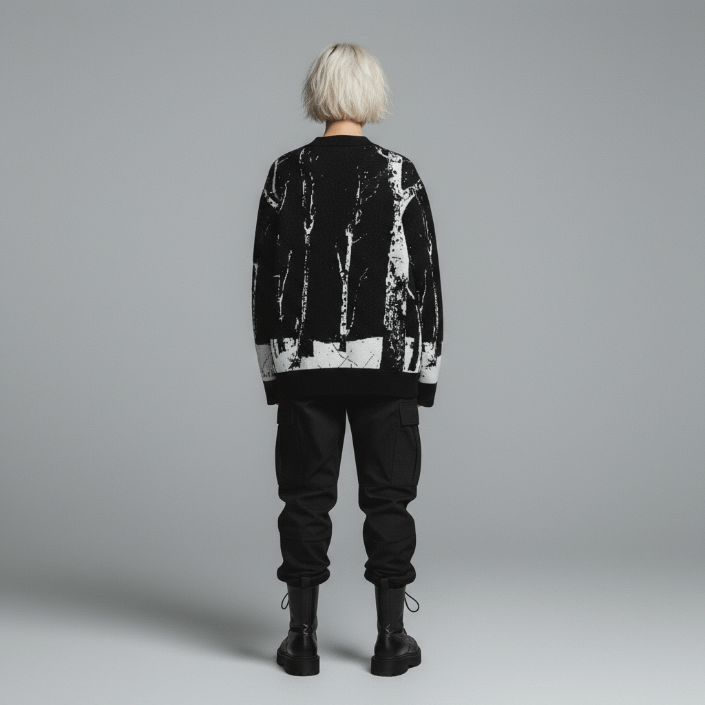 LAST TREE by Riffhaus - Knitted cardigan - Aurora Frozen Riff