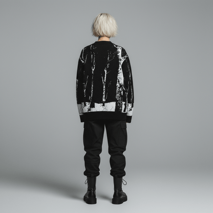 LAST TREE by Riffhaus - Knitted cardigan - Aurora Frozen Riff