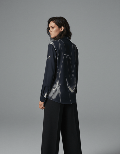 HIT ME by Rifffhaus - Men's Lapel Collar Shirt With Concealed Placket |115GSM Cotton poplin