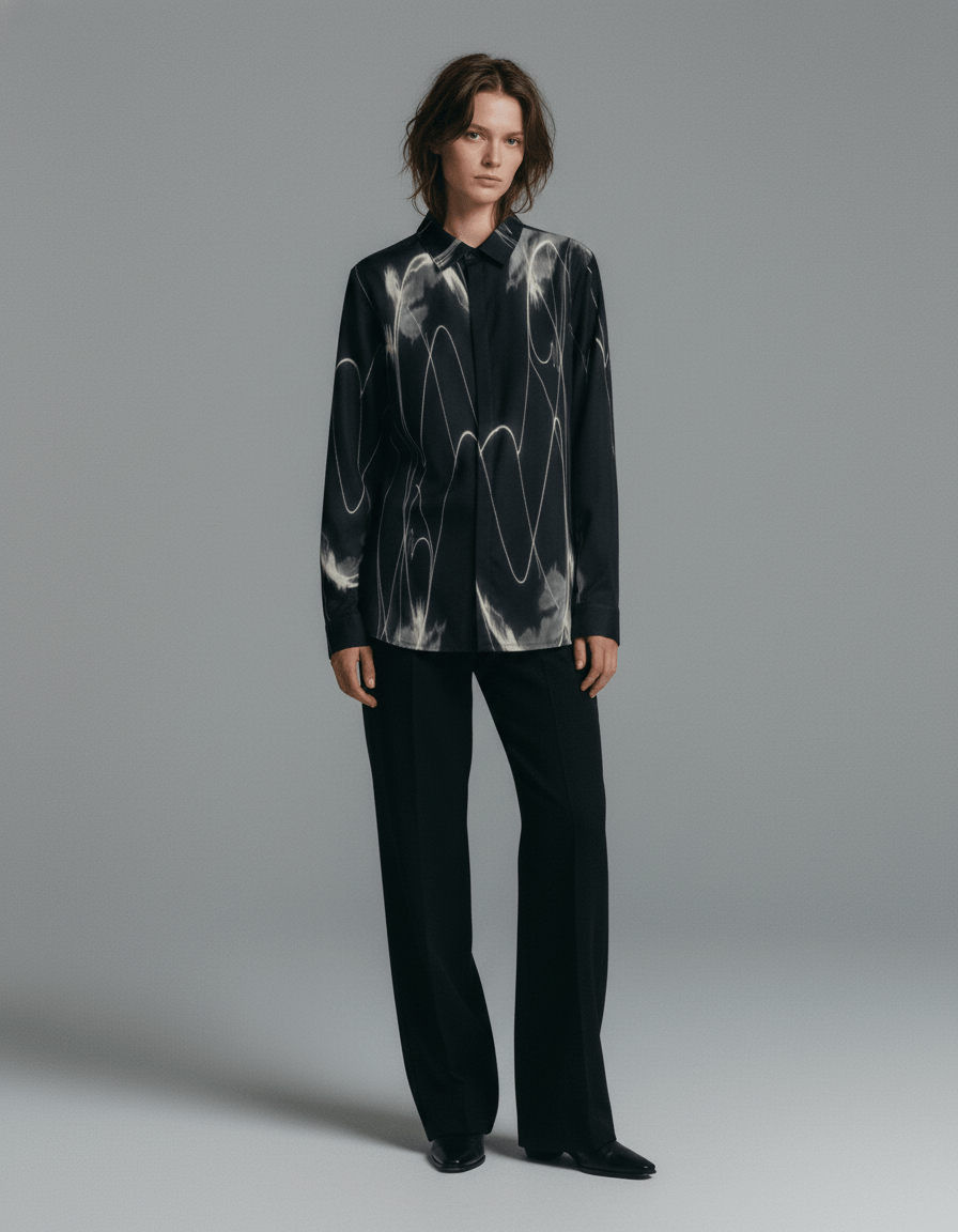 HIT ME by Rifffhaus - Men's Lapel Collar Shirt With Concealed Placket |115GSM Cotton poplin