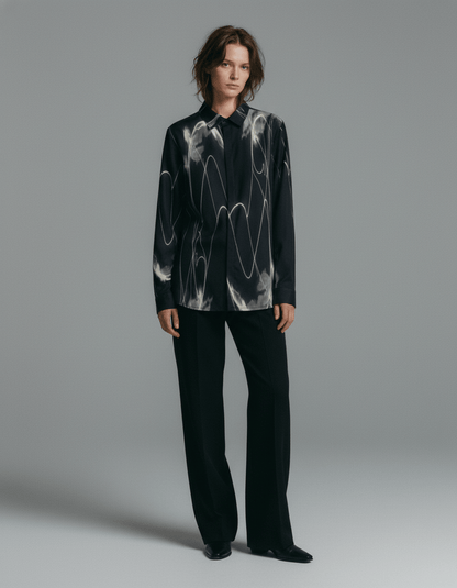 HIT ME by Rifffhaus - Men's Lapel Collar Shirt With Concealed Placket |115GSM Cotton poplin