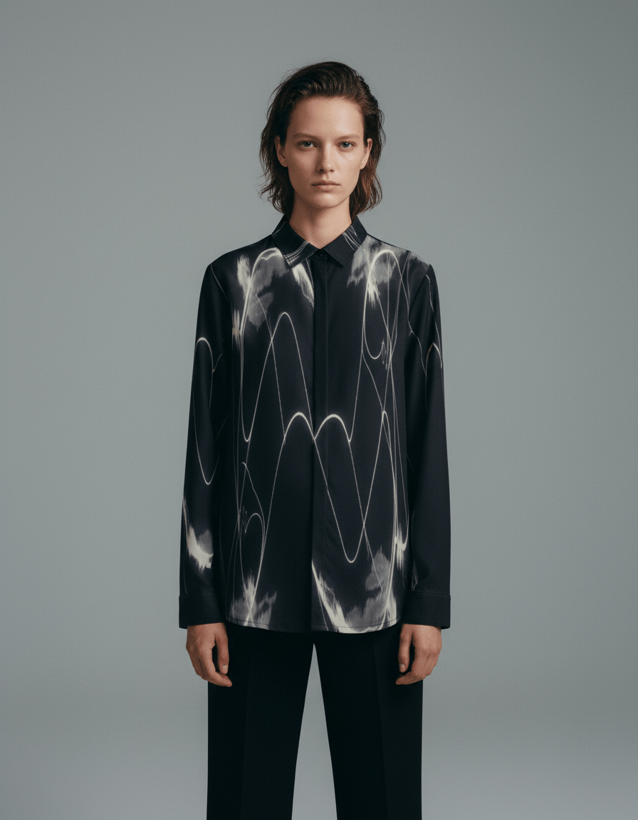 HIT ME by Rifffhaus - Men's Lapel Collar Shirt With Concealed Placket |115GSM Cotton poplin