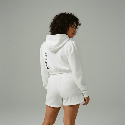 TAUBE by Riffhaus - Mirco Fleece Hoodie And Shorts Set - Riff on Rosalía's Berghain