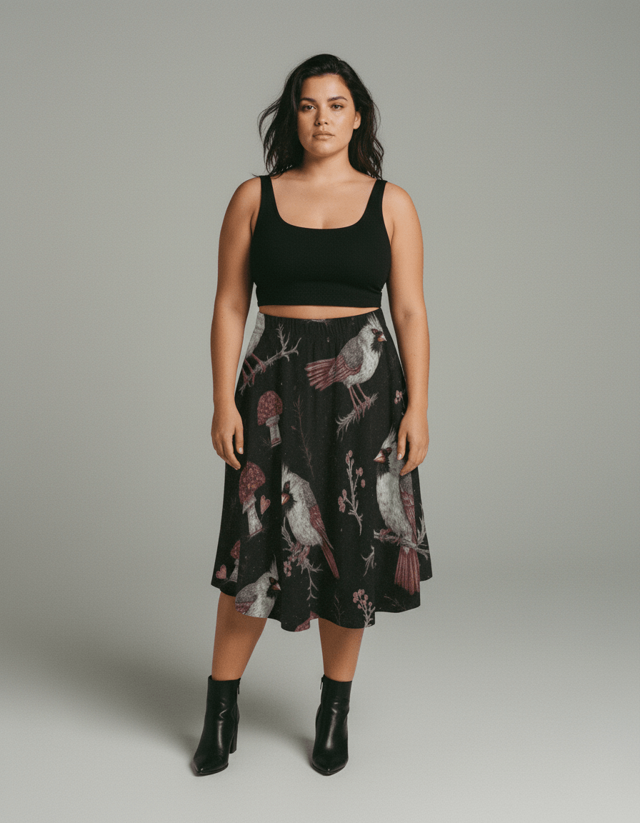 SIN(G) by Riffhaus - Midi Maxi Skirt With Pockets - Riff on Rosalía's Berghain