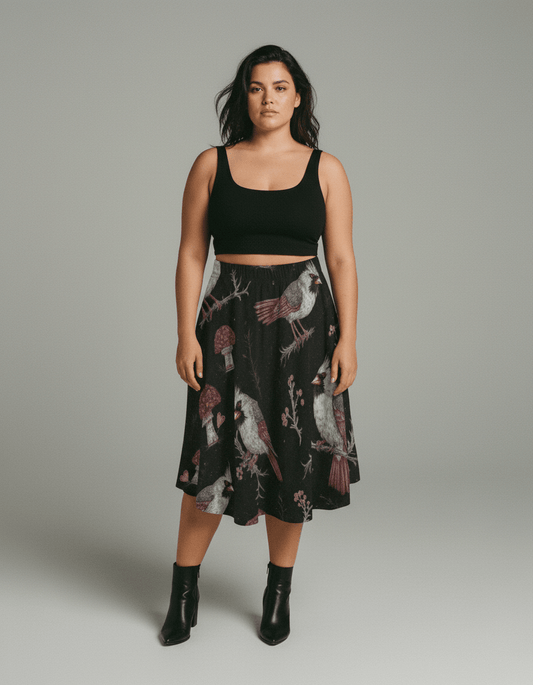 SIN(G) by Riffhaus - Midi Maxi Skirt With Pockets - Riff on Rosalía's Berghain