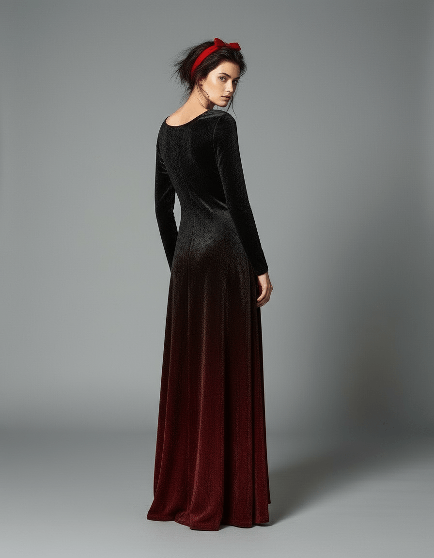 VELVETEEN by Riffhaus - Velvet Shine Maxi Dress - Riff on Rosalía's Berghain