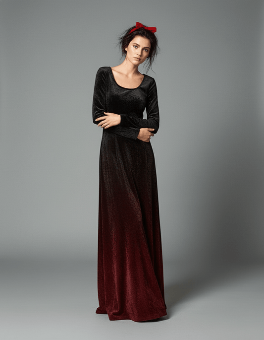 VELVETEEN by Riffhaus - Velvet Shine Maxi Dress - Riff on Rosalía's Berghain