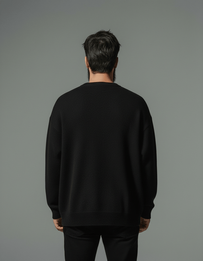 MARTYR by Riffhaus - Relaxed fit knitted crew neck sweater - Riff on Rosalia's Berghain