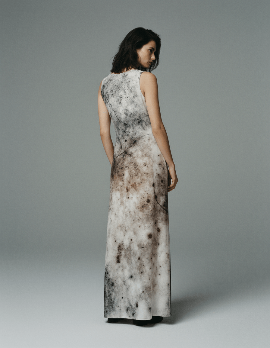 POSTHUMOUS BLOOM by Riffhaus - Long Jersey Dress #GARDEN