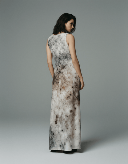 POSTHUMOUS BLOOM by Riffhaus - Long Jersey Dress #GARDEN