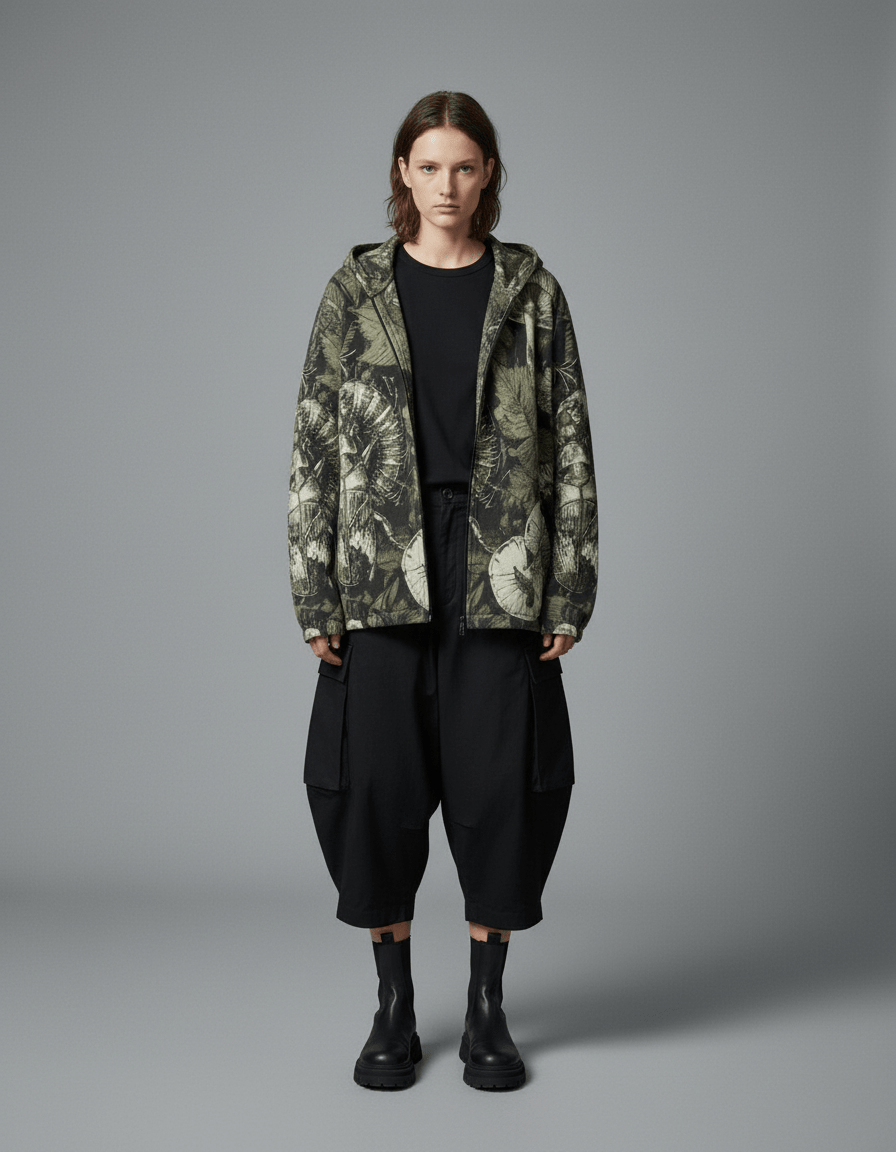 FORGING by Riffhaus - Minimalist Cotton Twill Jacket #GARDEN