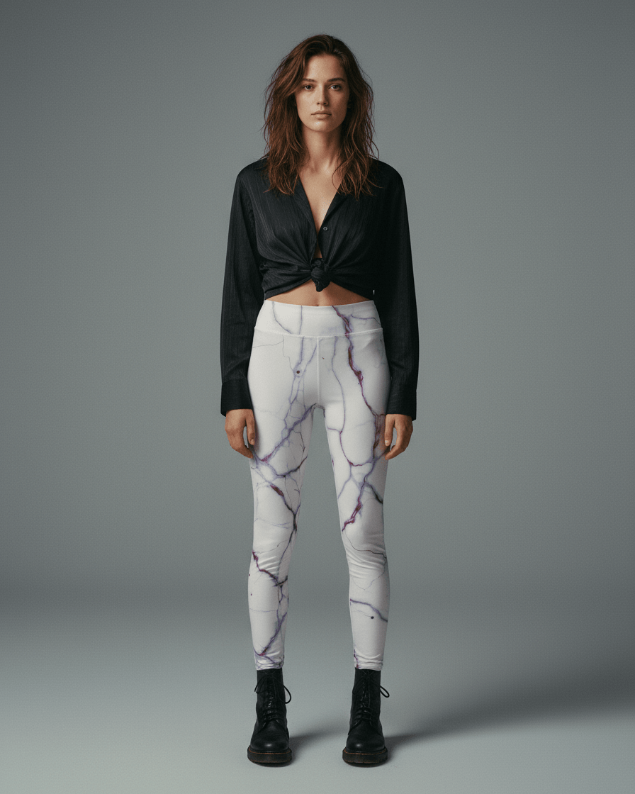 ASS & GLASS by Riffhaus - Women’s High-Waisted Yoga Pants #GARDEN