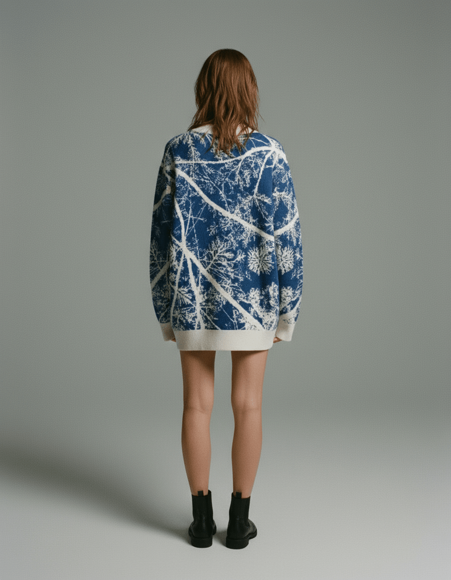 TRACES by Riffhaus - Knitted cardigan - Aurora Frozen Riff