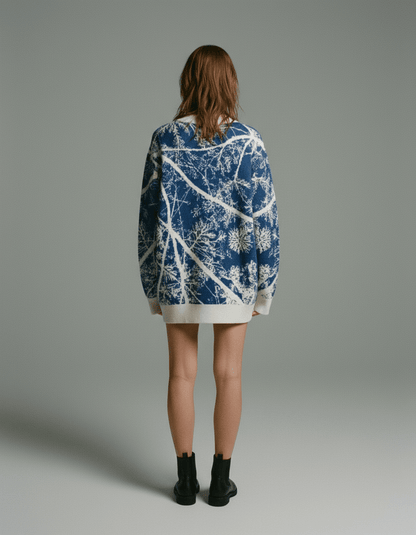 TRACES by Riffhaus - Knitted cardigan - Aurora Frozen Riff