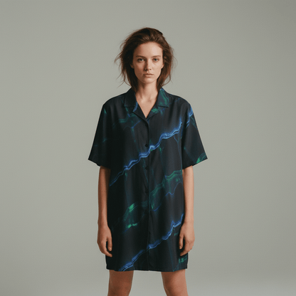 Scorpio by Riffhaus - Men's Hawaiian Shirt With Button Closure |115GSM Cotton poplin