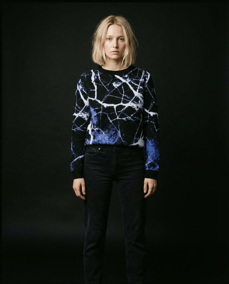 MIDNIGHT, Crew Neck Sweater