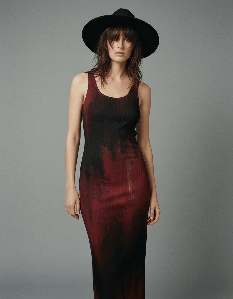 BENDITA by Riffhaus - Women's Vest Dress | Length To Ankle - Riff on Rosalía's Berghain