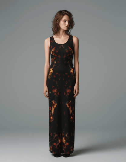 BUTTERFLY DISTORTION by Riffhaus - Dress | Length To Ankle #GARDEN