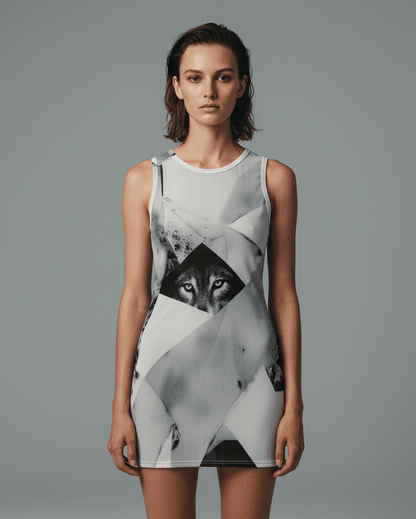 WOLVES by Riffhaus - Sheer Mesh Bodycon Dress #FROZEN