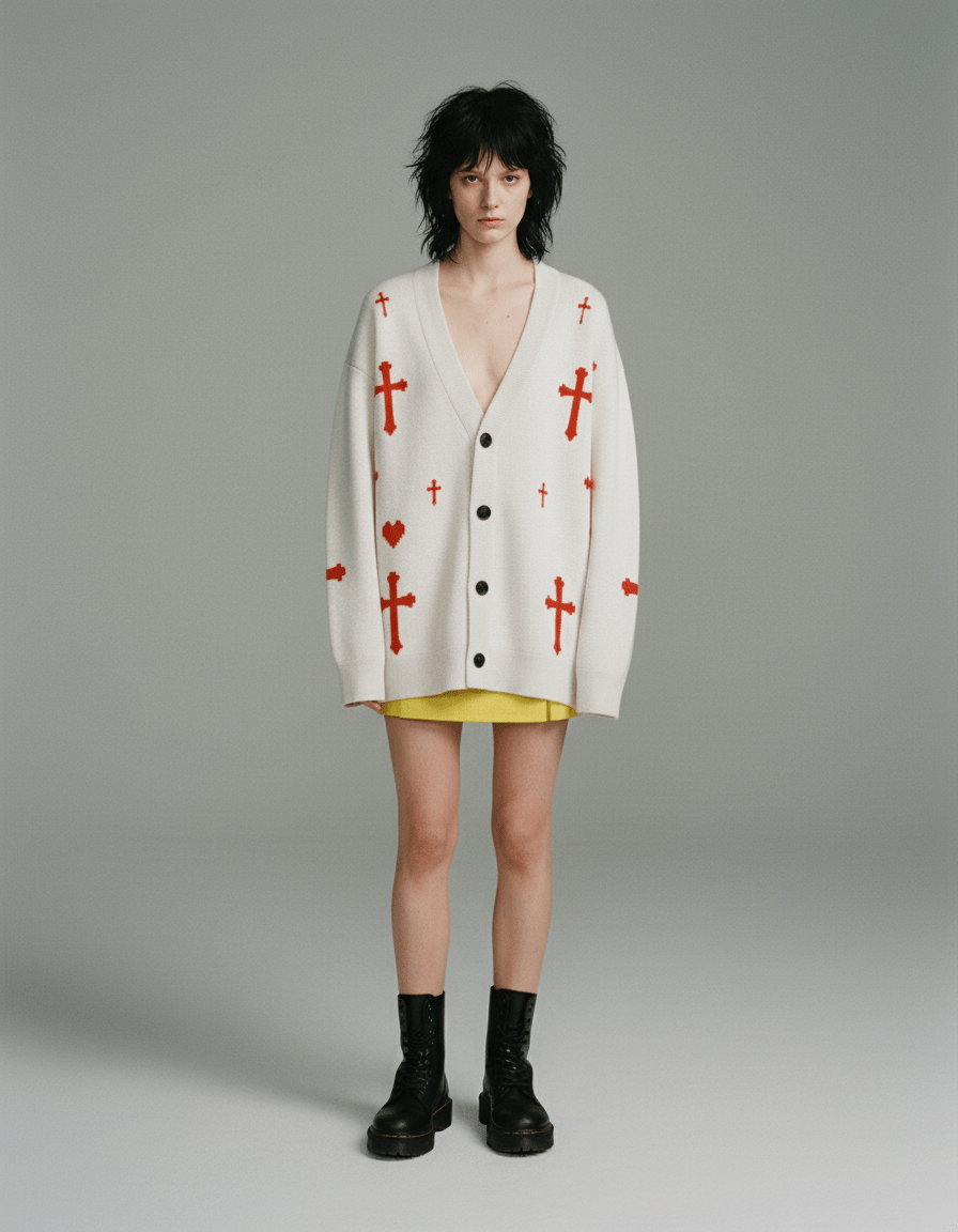 SAINT by Riffhaus - Knitted cardigan - Riff on Rosalia's Berghain