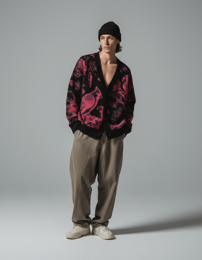 CARDINALSIN by Riffhaus - Knitted cardigan - Riff on Rosalía's Berghain