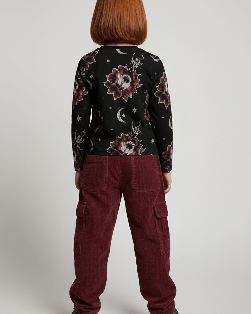 PETALS by Riffhaus – Kid’s Long Sleeve T-Shirt – Florence + the Machine Riff