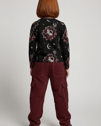 PETALS by Riffhaus – Kid’s Long Sleeve T-Shirt – Florence + the Machine Riff