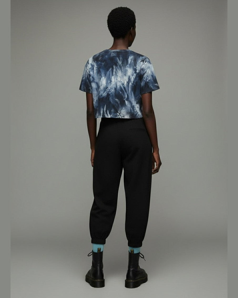 CRYSTAL by Riffhaus - Cropped T-shirt 100% Cotton - Aurora Frozen Riff