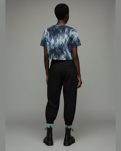 CRYSTAL by Riffhaus - Cropped T-shirt 100% Cotton - Aurora Frozen Riff