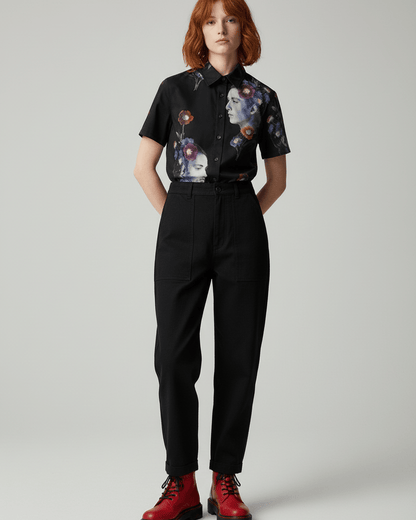 REBIRTH by Riffhaus - Women's Cotton Shirt - Florence + The Machine Riff