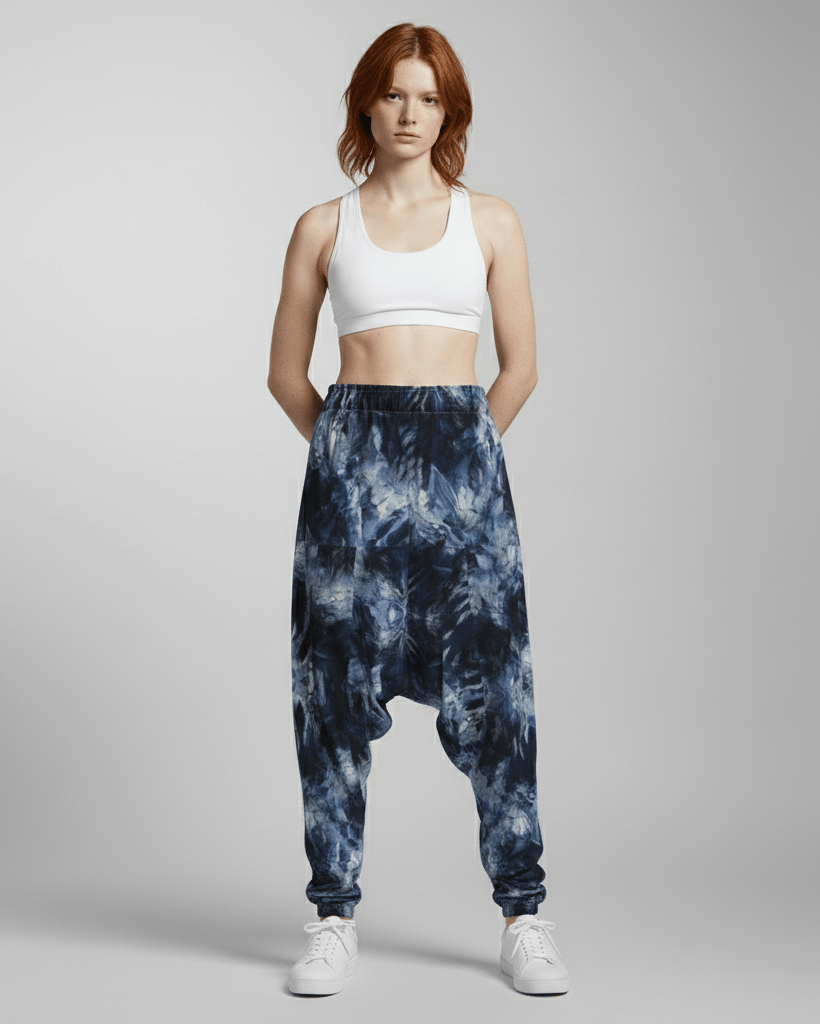 CRYSTAL by Riffhaus - Unisex Loose Pants - Aurora Frozen Riff