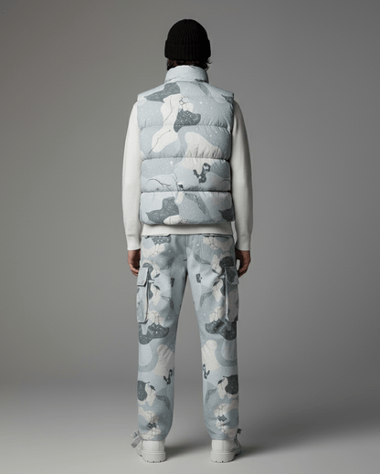 SNOW Warrior by Riffhaus - Unisex Cargo Pants - Aurora Frozen Riff