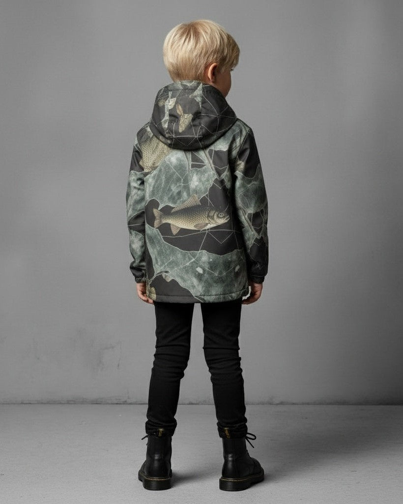 LAST TINY FISH by Riffhaus - Children's Waterproof And Windproof Jacket - Aurora Frozen Riff