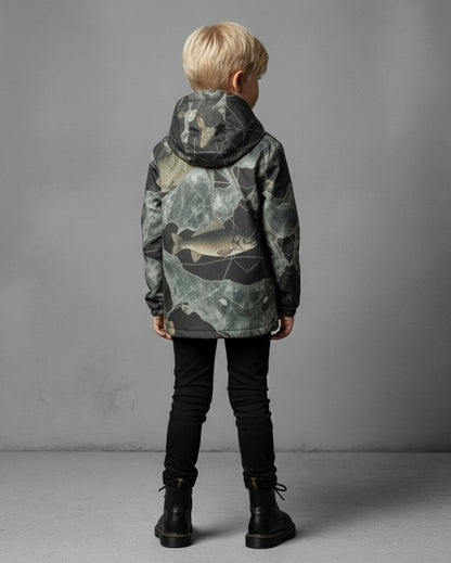 LAST TINY FISH by Riffhaus - Children's Waterproof And Windproof Jacket - Aurora Frozen Riff