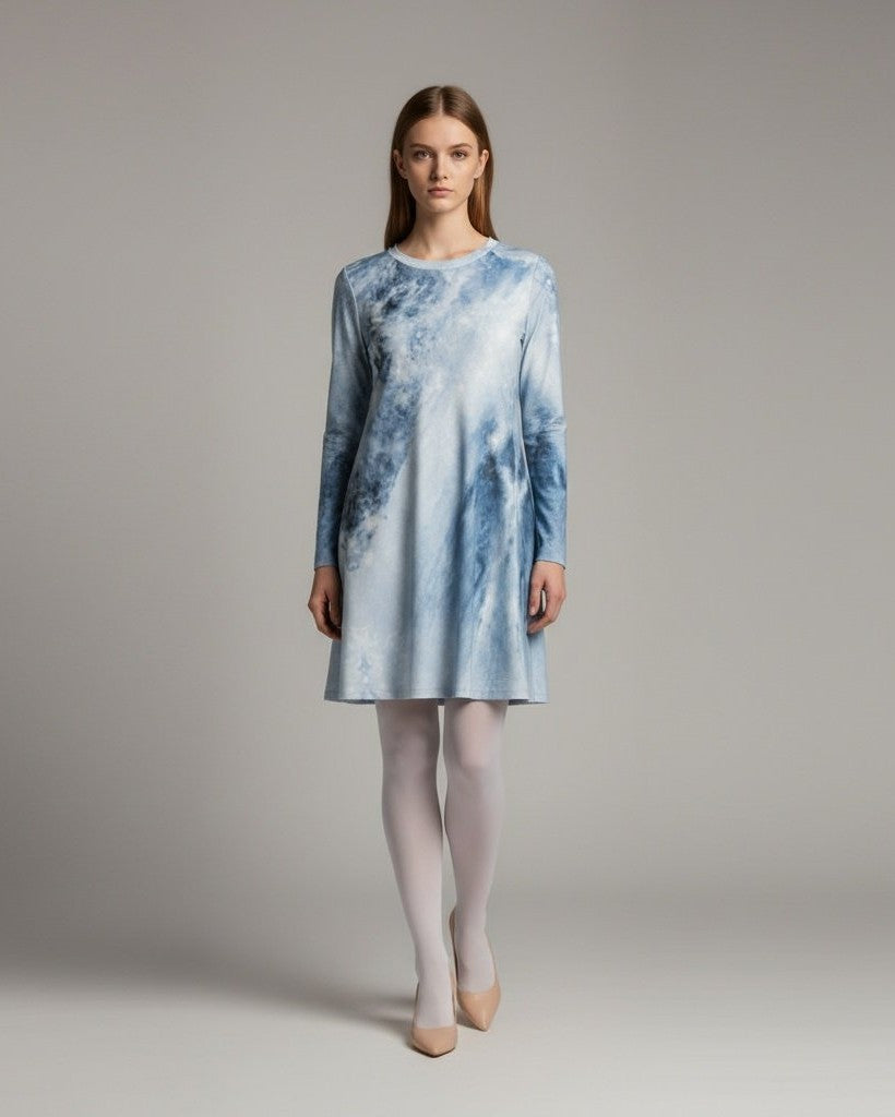 HOPE by Riffhaus - Women's Raglan Sleeve Dress - Aurora Frozen Riff