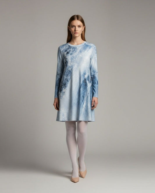 HOPE by Riffhaus - Women's Raglan Sleeve Dress - Aurora Frozen Riff