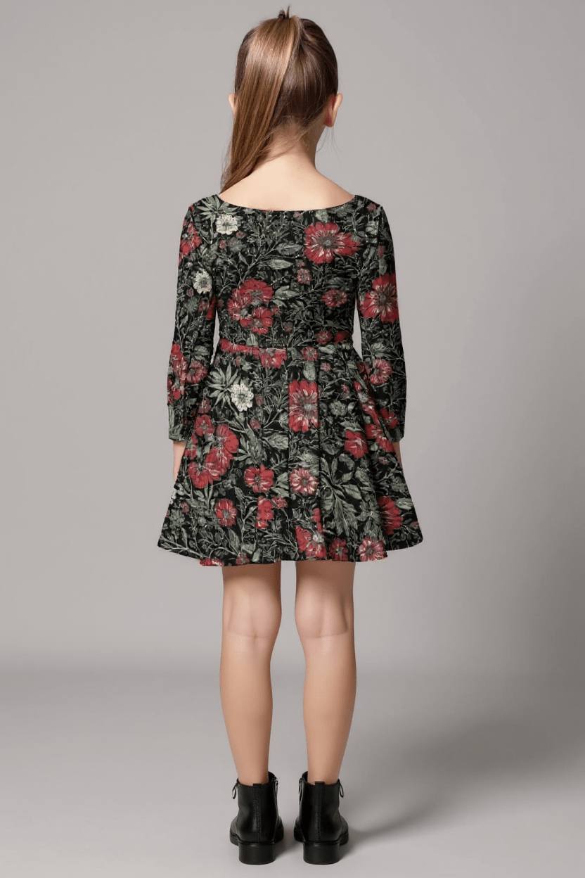BOUQUET by Riffhaus - Kid's Long Sleeve Dress - Florence + The Machine Riff