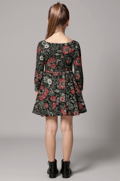 BOUQUET by Riffhaus - Kid's Long Sleeve Dress - Florence + The Machine Riff