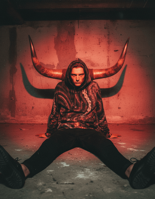 HORNS by Riffhaus -Pullover Hoodie