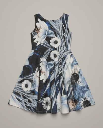 FROST DREAM by Riffhaus - Kid's Sleeveless Vest Dress - Aurora Frozen Riff