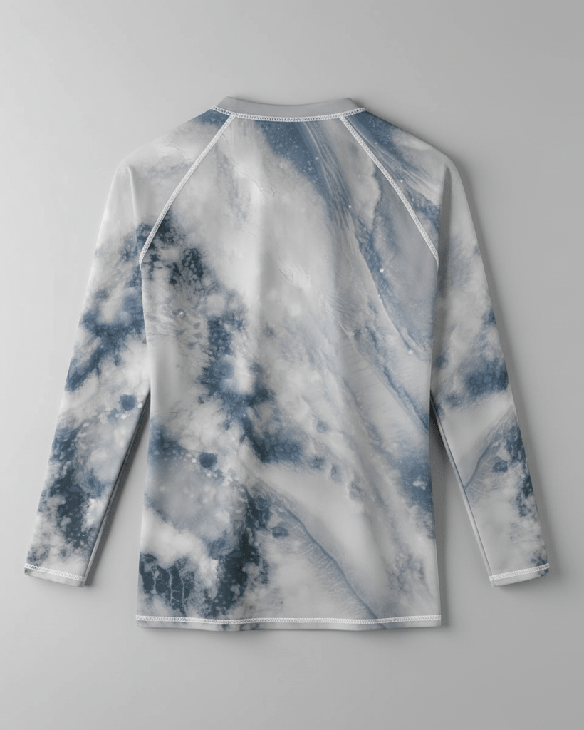 SOULSEARCHER by Riffhaus -Unisex Yoga Sports Long Sleeve T-Shirt - Aurora Frozen Riff