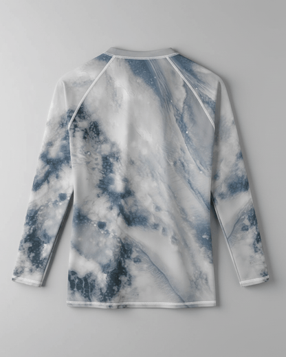 SOULSEARCHER by Riffhaus -Unisex Yoga Sports Long Sleeve T-Shirt - Aurora Frozen Riff