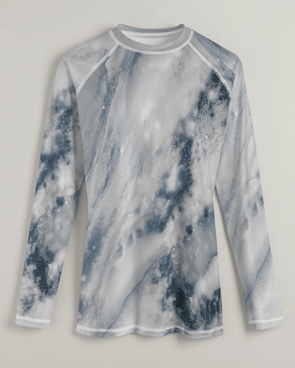 SOULSEARCHER by Riffhaus -Unisex Yoga Sports Long Sleeve T-Shirt - Aurora Frozen Riff