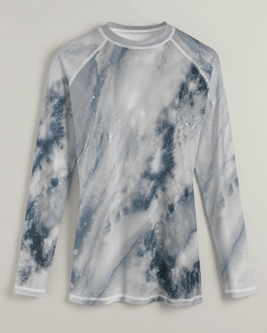 SOULSEARCHER by Riffhaus -Unisex Yoga Sports Long Sleeve T-Shirt - Aurora Frozen Riff