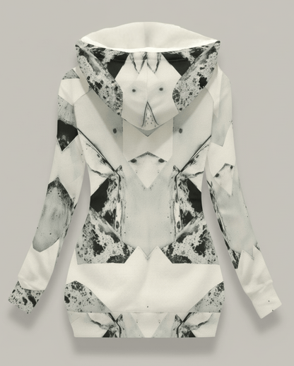 WOLVES by Riffhaus - Hoodie Jacket w/ Fleece Lining + Asymmetric Zipper  #FROZEN