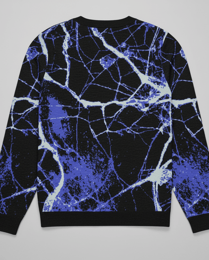 MIDNIGHT by Riffhaus - Knitted crew neck sweater - Aurora Frozen Riff