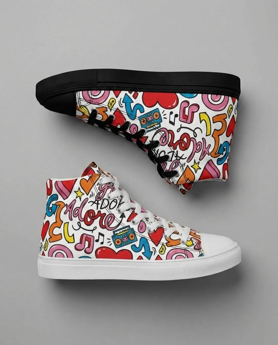 ME - high top canvas shoes [women's size] - Rachel Chinouriri Riff