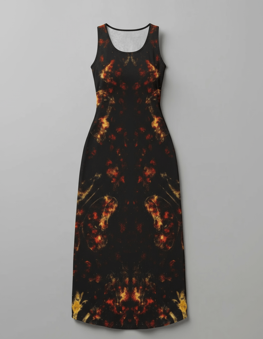 BUTTERFLY DISTORTION by Riffhaus - Dress | Length To Ankle #GARDEN