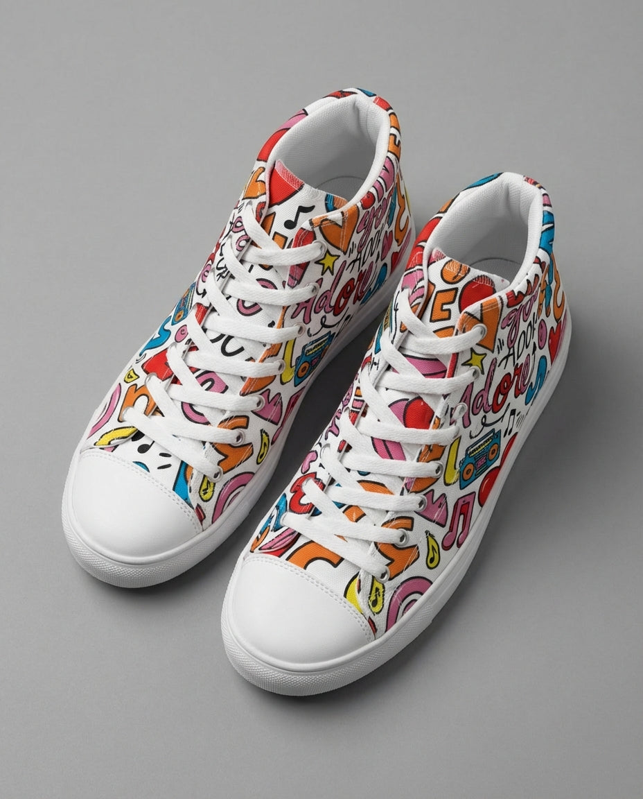 ME - high top canvas shoes [women's size] - Rachel Chinouriri Riff