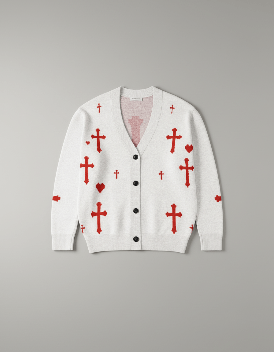 SAINT by Riffhaus - Knitted cardigan - Riff on Rosalia's Berghain